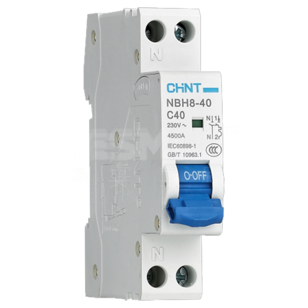 Disjoncteur Phase+Neutre NBH8-40 C2 4.5kA
