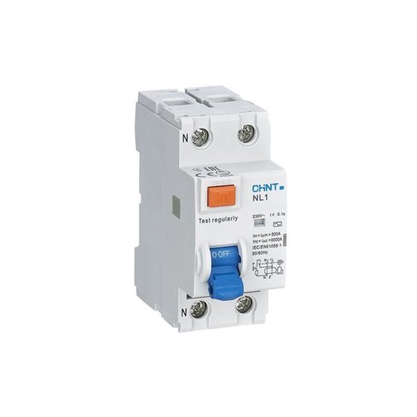 Interrupteur différentiel pur bipolaire 2x40 ampères NL1 AC30 6 kA