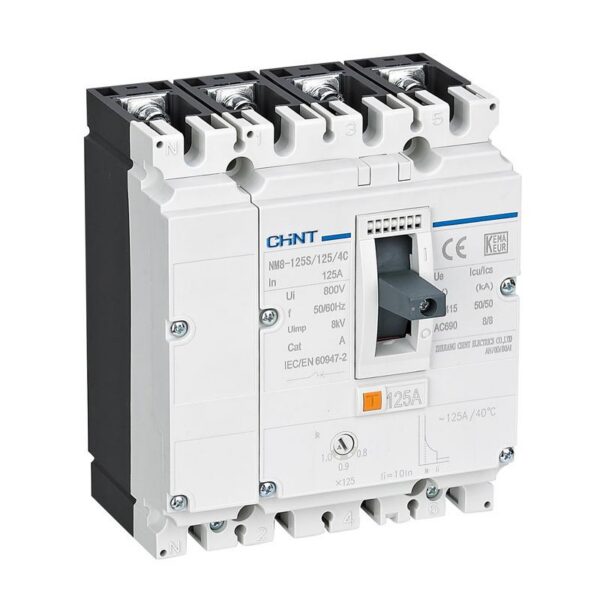 DISJONCTEUR 4P 63A BM SÉRIE NM8N-125S TM 63 4C 271607 CHINT