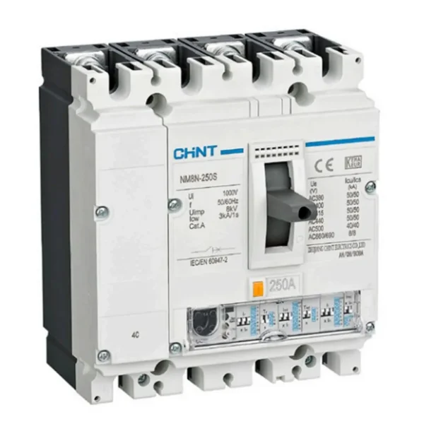 DISJONCTEUR 4P 200A BM SÉRIE NM8N-250S TM 200 4C 271186 CHINT
