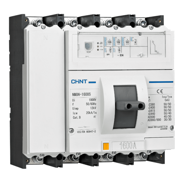 Disjoncteurs à boîtier moulé à quatre pôles Chint NM8N-1600S TM 800A, 263078