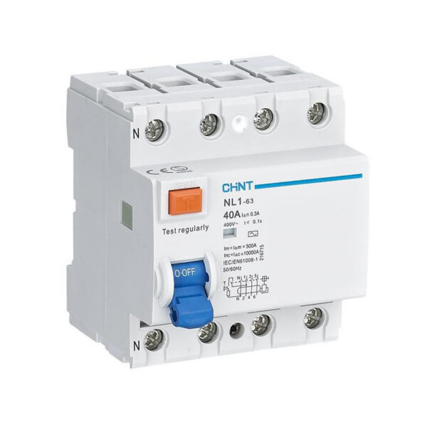 Interrupteur Différentiel 4p 63a 300ma 6ka Nl1-63- CHINT - 200231