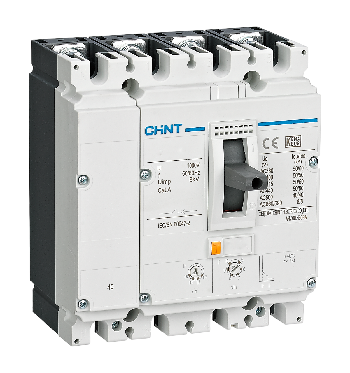 nm8n-4p DISJONCTEUR 4P 80A BM SÉRIE NM8N-125S TM 80 4C 271608 CHINT – Image 1